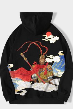 Autumn Hip Hop Hoodie - Embroidered Streetwear for Men and Women