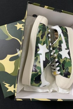 Bapesta Camouflage Sneakers - High Quality Men's Vintage Shoes