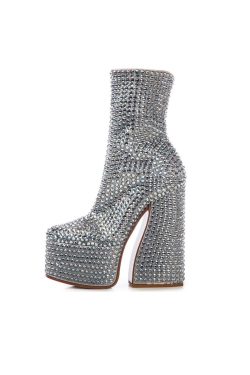 Bedazzled High Heels - Sparkly Rave Boots for Her Party Costume