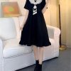Black Butterfly Collar Lolita Dress - Plus Size School Style