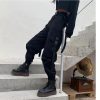 Black Cargo Pants for Women and Men - Gothic Harajuku Style