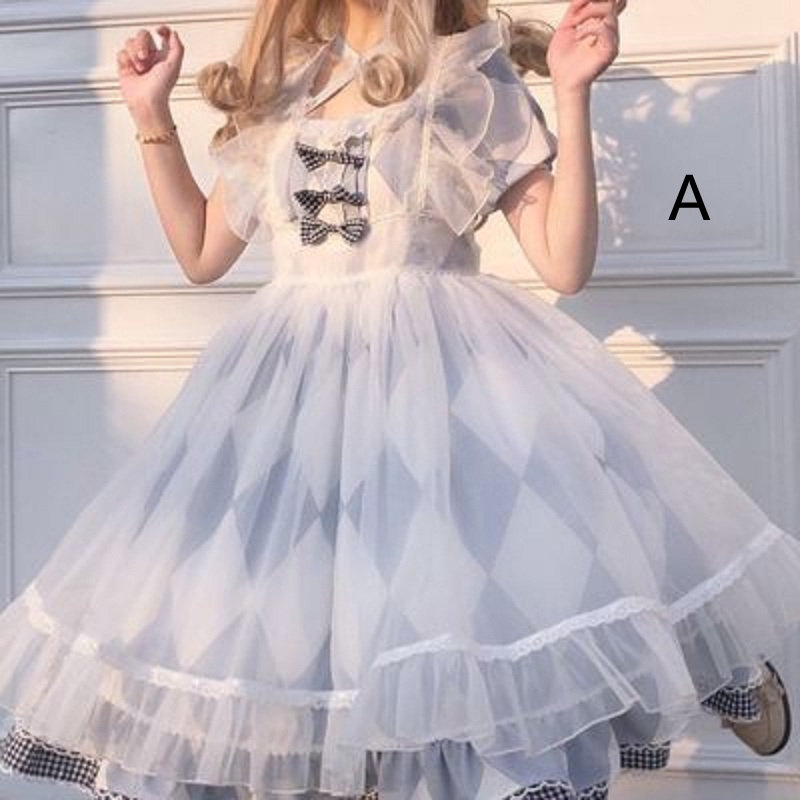 Blue Kawaii Lolita Dress - Summer Sexy Costume