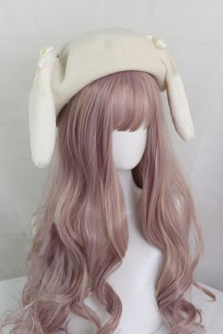 Bunny Ear Wool Hat - Cute Needle Felted Design