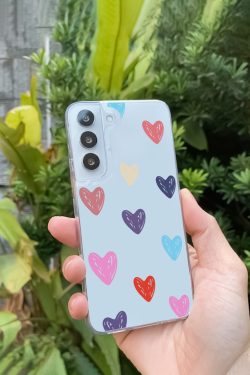 Colorful Heart Phone Case for Samsung Galaxy S23 S22 S21 S20 FE Plus