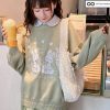 Cute Rabbit Embroidered Sweater - Y2K Clothing