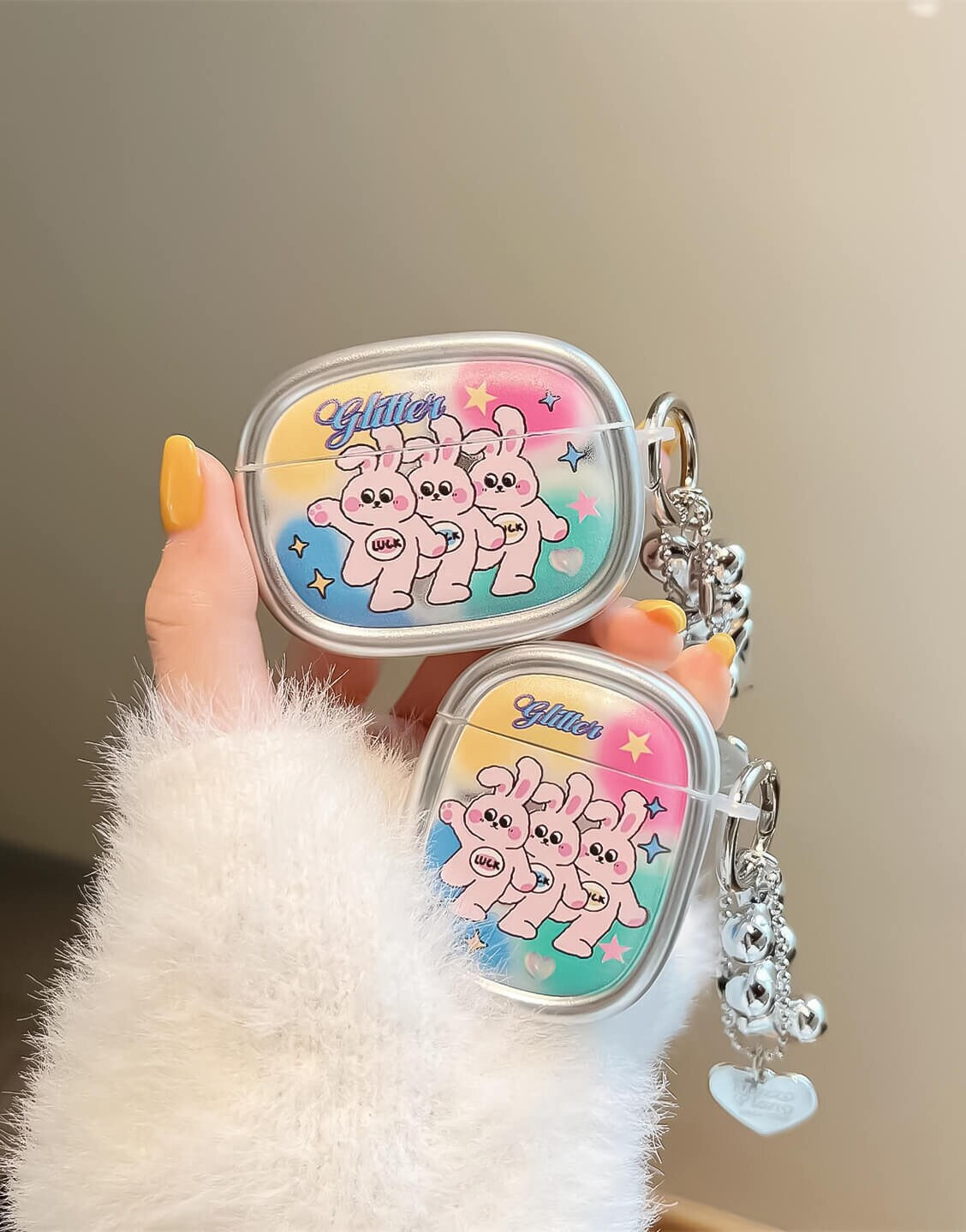 Cute Rabbits AirPods Case - Aesthetic Y2K Fashion