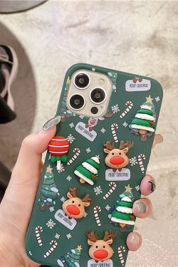 Cute Santa Tree iPhone 14 13 12 11 Pro Max Case | Y2K Clothing Fashion