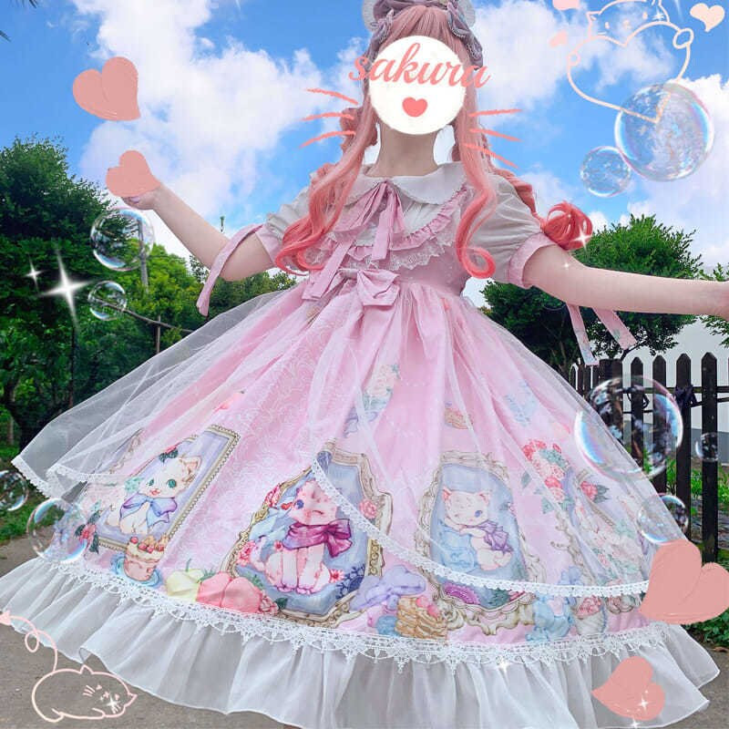 Cute Short Sleeve Lolita Dress - Fairy Fashion for Princesses