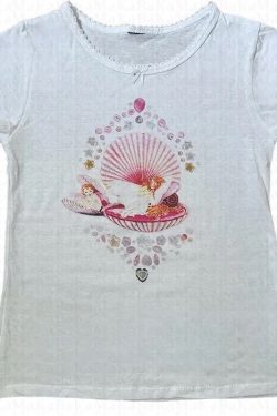 Dainty Mermaid Baby T-Shirt for Kids - Y2K Clothing