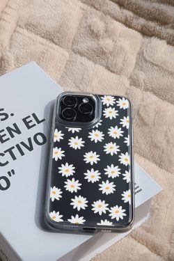 Daisy Aesthetic Clear Phone Case for iPhone Pro Max