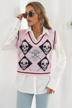 Dark Academia Y2K Grunge Sweater - Gothic Egirl Clothing