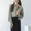 Elegant Puffed Sleeves Blouson - Y2K Clothing