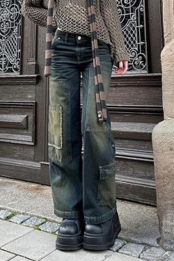 Fairy Grunge Y2K Wide Leg Pants - Retro Fashion Clothing