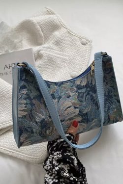 Floral Oil Painting Shoulder Bag - Trendy Spring 2023