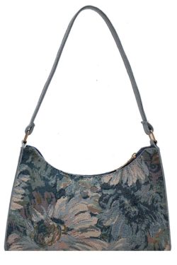 Floral Oil Painting Shoulder Bag - Trendy Spring 2023