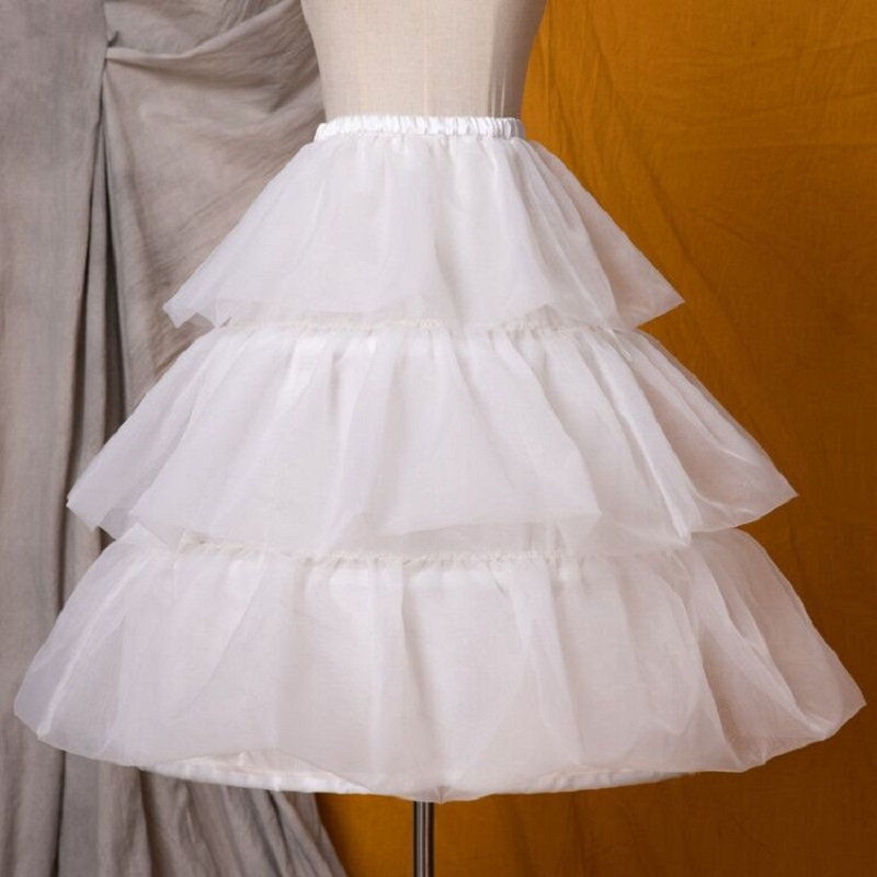 Fluffy White Lolita Petticoat for Women - Y2K Fashion