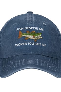 Funny Fishing Embroidered Baseball Hat for Fishermen