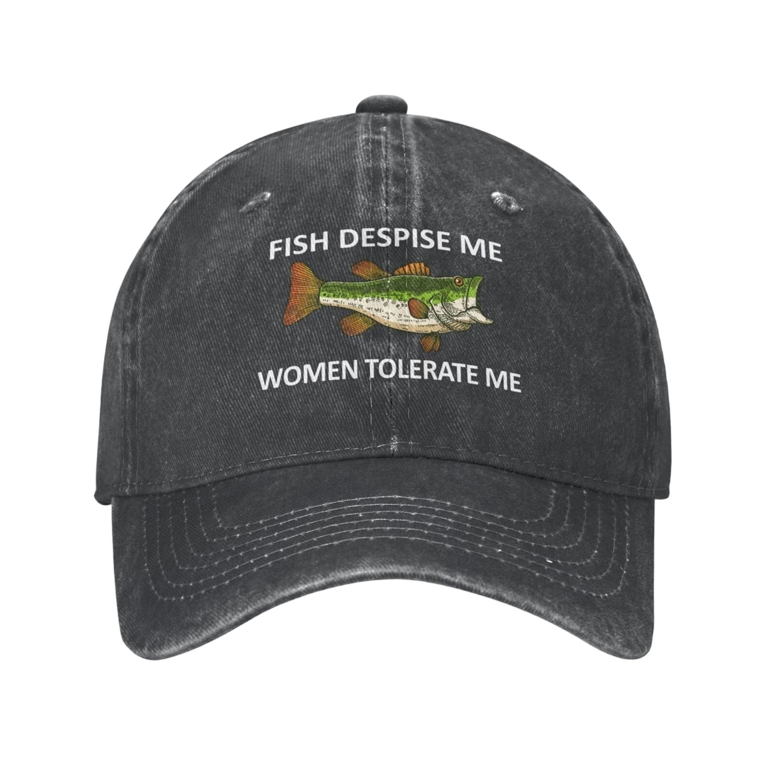 Funny Fishing Embroidered Baseball Hat for Fishermen