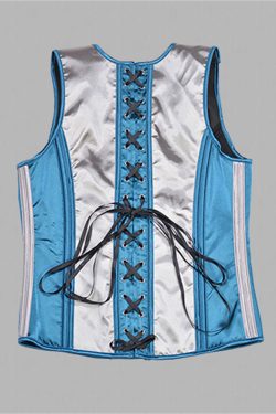 Gentleman Waist Trainer Corset - Sleeveless Lace Up Suit Jacket
