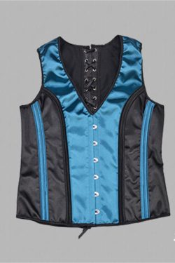 Gentleman Waist Trainer Corset - Sleeveless Lace Up Suit Jacket