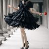 Gorgeous Noble Vintage Summer Black Party Dresses for Her