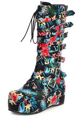 Goth Platform Ankle Boots - Women's Punk Shoes