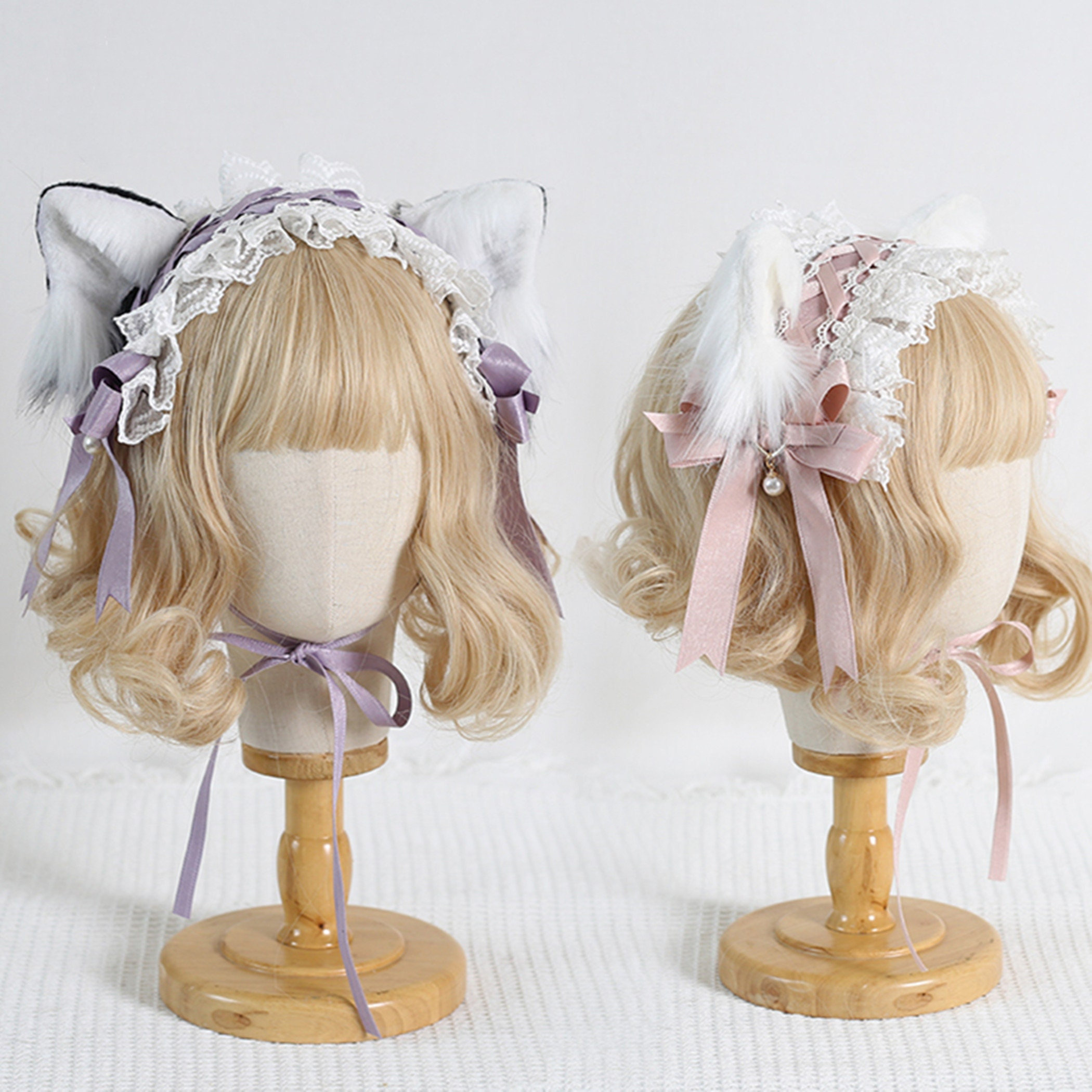Gothic Girl Cat Ears Headband Costume Headdress
