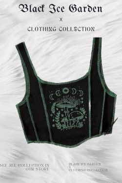 Gothic Grunge Print Crop Tank Top - Y2K E Girl Goth Shirt