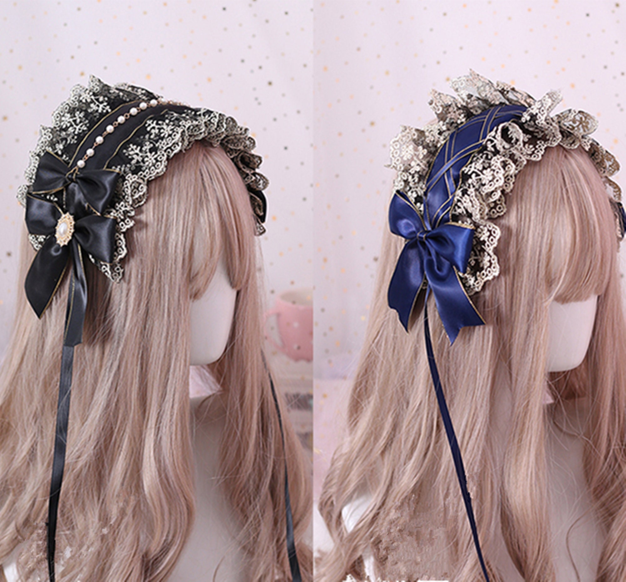 Gothic Lace Headdress - Kawaii Lolita Hair Band
