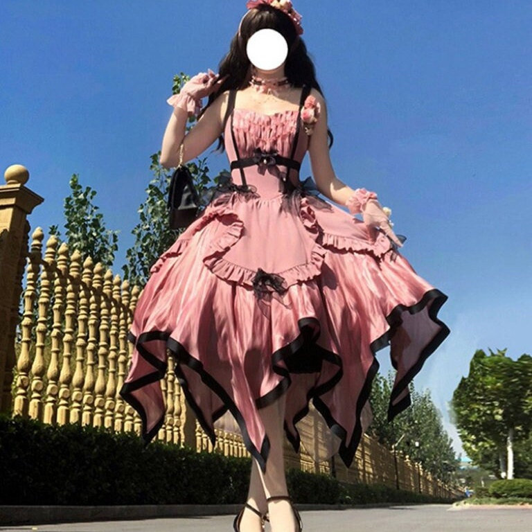 Gothic Lolita Y2K Dress for Women - Slip Skirt Princess Party Wear