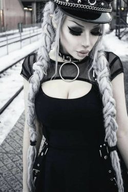 Gothic Mesh Mini Dress - Sexy Harajuku Grunge Streetwear
