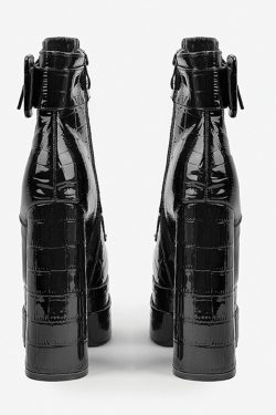 Gothic Platform Boots - Demonia Punk Heeled Shoes