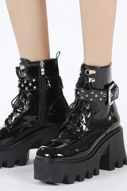 Gothic Platform Boots - Punk Heels & Demonia Shoes