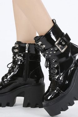 Gothic Platform Boots - Punk Heels & Demonia Shoes