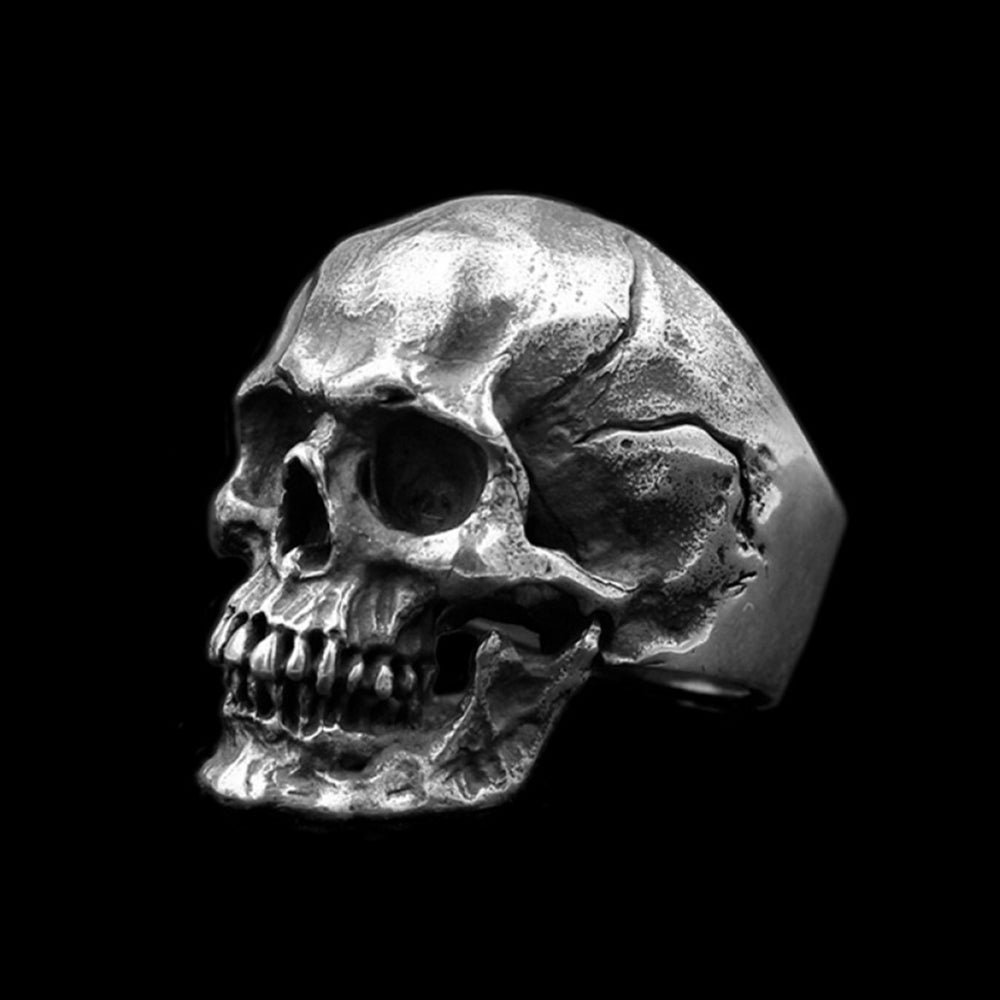 Gothic Skull Skeleton Ring - Punk Stainless Steel