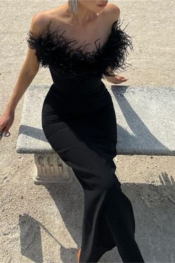 Gothic Velvet Sleeveless Dress - Y2K Clothing