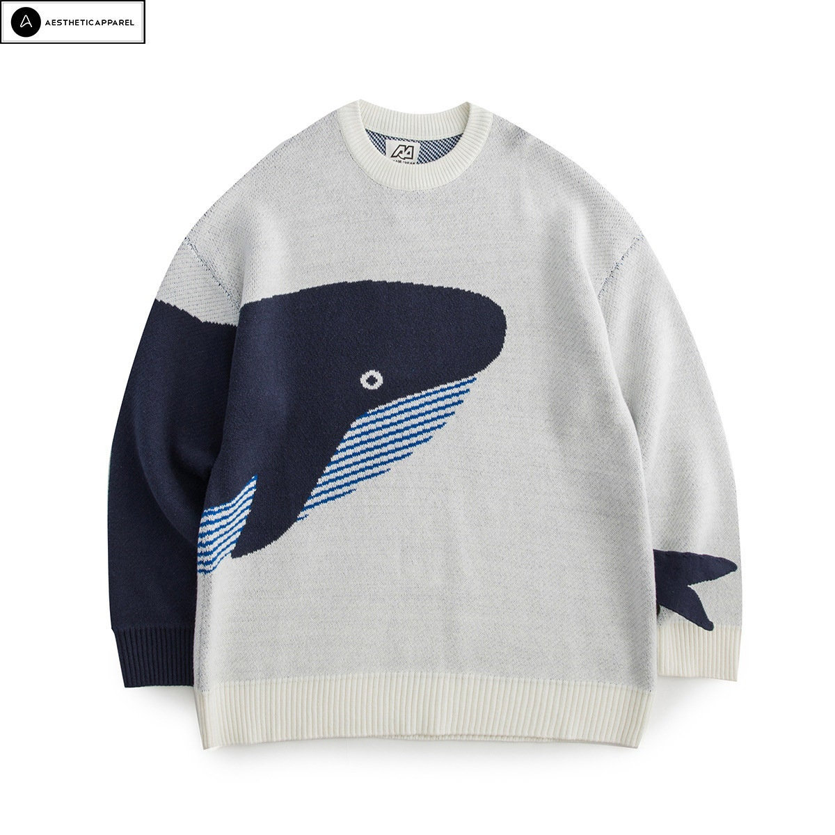 Harajuku Whale Sweatshirt Animal Print | Y2K Clothing
