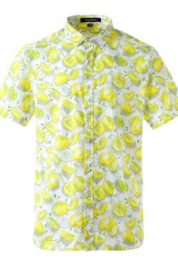 Hawaiian Floral Print Men's Short Sleeve Shirt - Harajuku Style