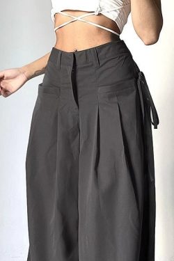 High Waisted Y2K Loose Wide Leg Sweatpants - Streetwear Vintage