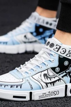 Japanese Anime Sneakers - Handmade & Perfect for Summer