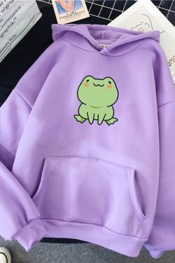 Kawai Frog Sweatshirt - Emo Gothic Anime Punk Fairy T-shirts