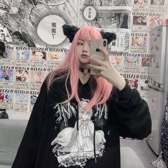 Kawaii Gothic Hoodie - Cute Sweatshirt for Y2K Fashion