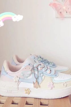 Kawaii Japanese Candy Color Sneakers - High Top Student Casual Shoes