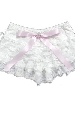 Lace Shorts - Ruffled Lolita Style - Fairycore Aesthetic