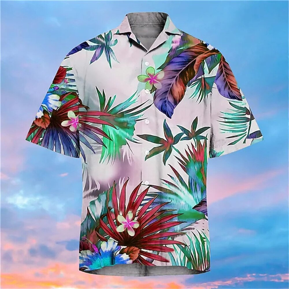 Men's 3D Floral Hawaiian Party Shirts - Summer Casual Fashion Gifts