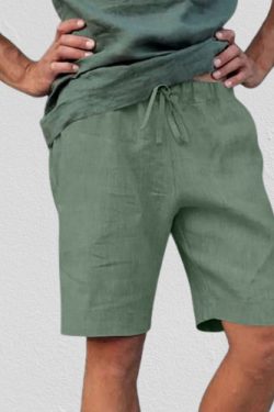 Men's Y2K Organic Summer Beach Shorts - Beige