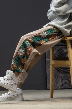 Men's Y2K OverSized Joggers - Embroidered Harajuku Streetwear