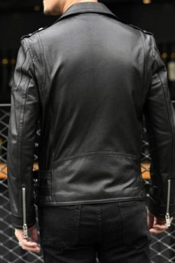 Mens Y2K Biker Jackets, Vegan Leather, Casual Pilot Style