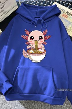 Purple Axolotl Hoodie - Kawaii OverSized Cute Gift