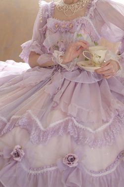 Purple Princess Lolita Dress - Women's Cosplay Costume